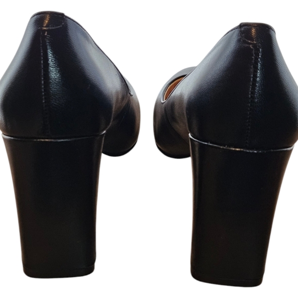 Nine West block heel, leather, size 7 - Picture 4 of 6